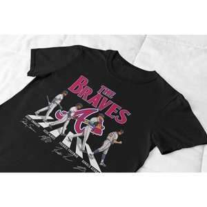 Atlanta Braves Walking Abbey Road Signatures Baseball Team T Shirt